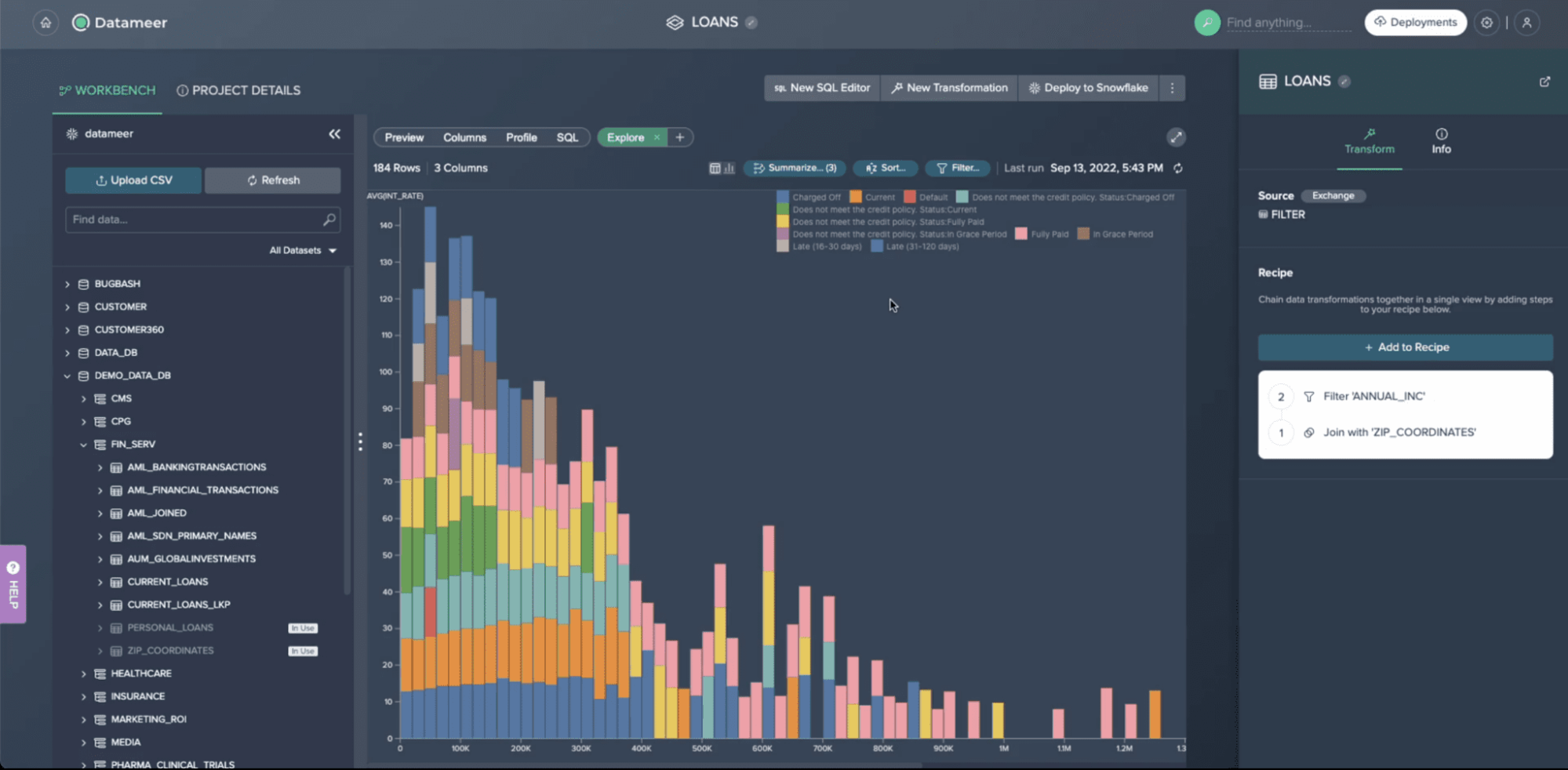 Built-in Snowflake Reporting